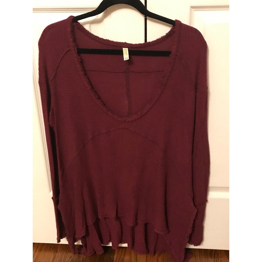 FREE PEOPLE Cotton Knit Top
